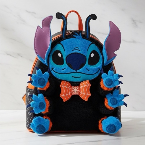 Loungefly Handbags - Loungefly Disney Lilo & Stitch Spider Costume Stitch Figural Mini Backpack. NWT